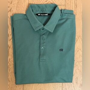 Travis Mathew S Green Polo Shirt